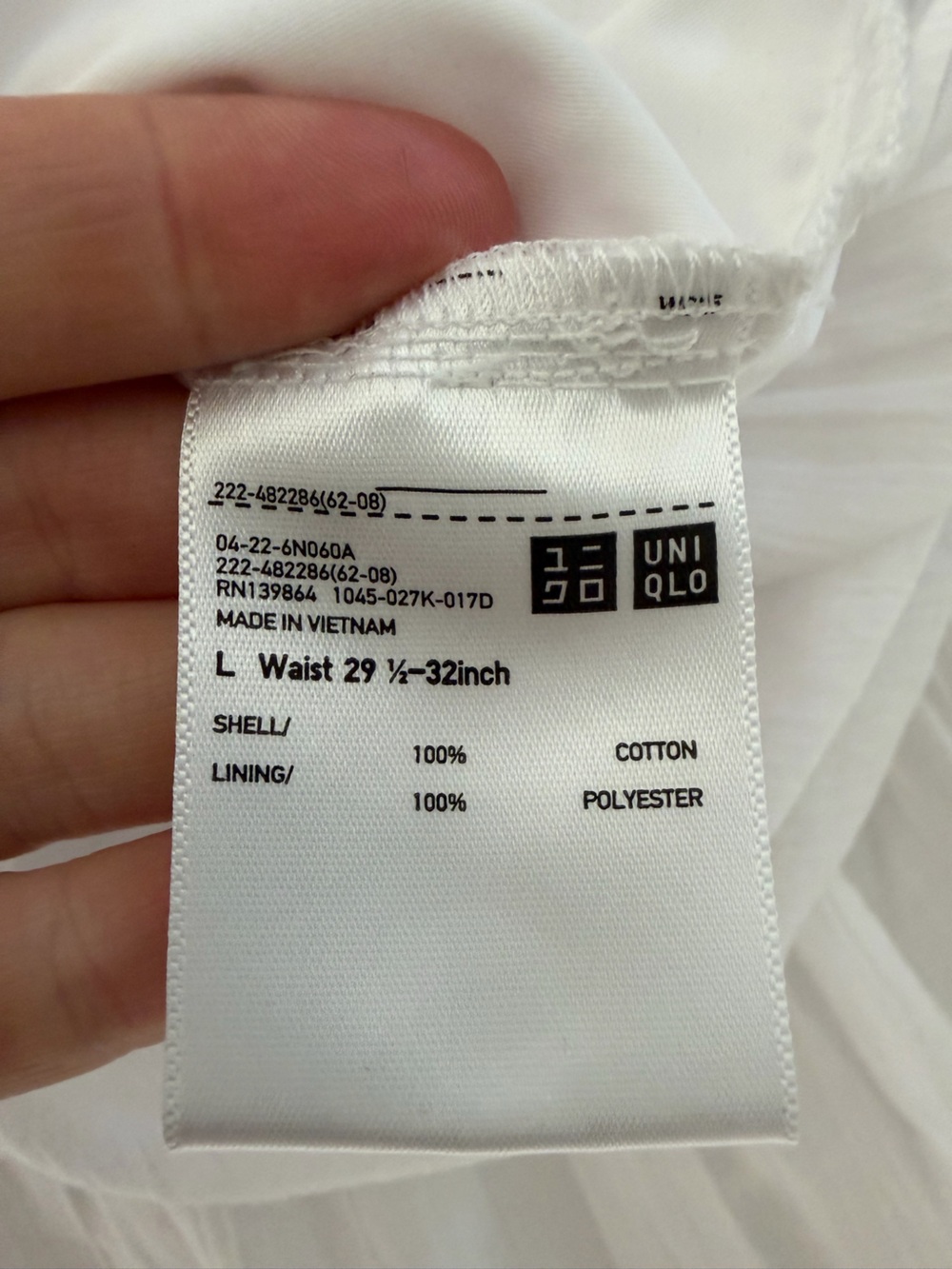 Uniqlo Gauzy White Cotton Tiered Maxi Skirt - Picture 5 of 6